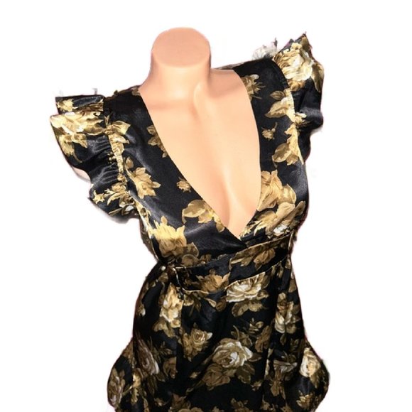 Swimsuit Coverup Vintage Rose Betsey Johnson Rockabilly Pinup Small
